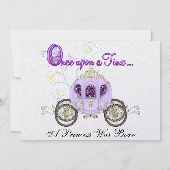 Invitación La fiesta de la princesa real - SRF (Anverso)