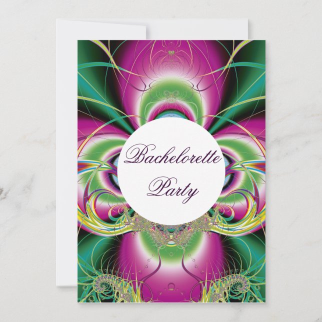 Invitación La fiesta de la soltera invita (Anverso)