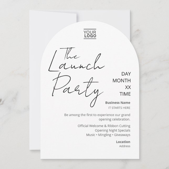 Invitación La Fiesta de Lanzamiento (Anverso)