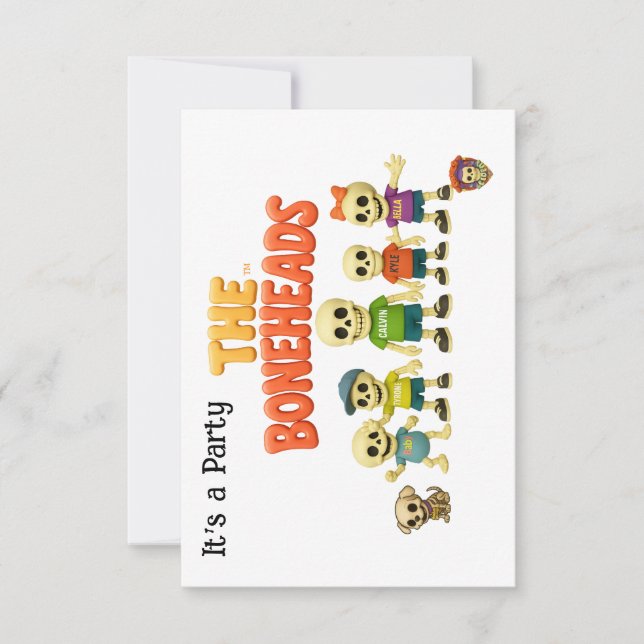 Invitación La Fiesta de los Boneheads™ (Anverso)