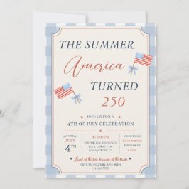 Invitación La Fiesta del 4 de Julio del Verano en que América