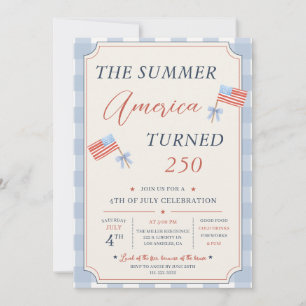 Invitación La Fiesta del 4 de Julio del Verano en que América