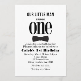 Invitación La fiesta del primer cumpleaños de nuestro pequeño