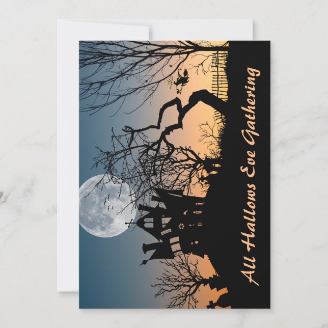 Invitación La fiesta en la casa embrujada (Anverso)