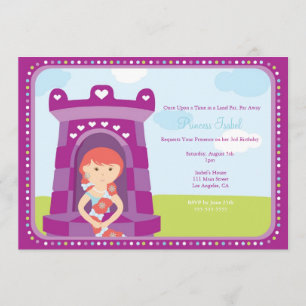 Invitación La fiesta linda de la princesa cumpleaños de