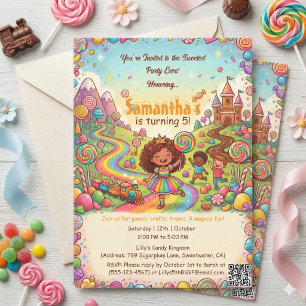 Invitación La fiesta más dulce de todos los tiempos Candyland