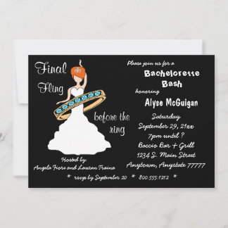 Invitación La final de Redhead Fling Antes De Que El Anillo I