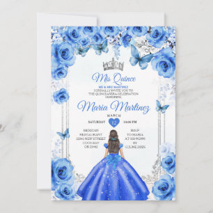 Invitación La flor azul elegante princesa siniestra