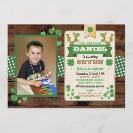 Invitación La foto de la fiesta de cumpleaños del día del St.
