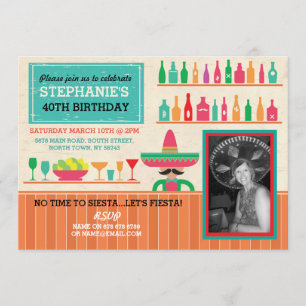 Invitación La foto mexicana de la barra de la parte de la