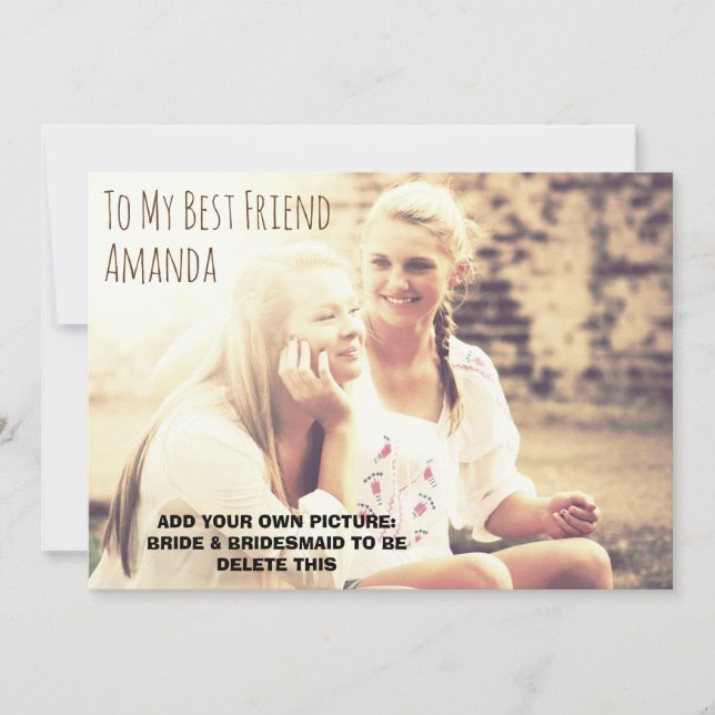 Invitación La foto personalizada es mi (Anverso)