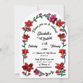 Invitación La frontera del Arco de Flores Británicas 35ª fies