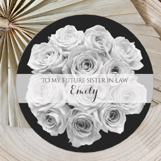 Invitación La futura hermana de Rose Bouquet en la cédula de