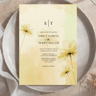 Invitación La gracia de la hora de oro, foto y Boda del monog