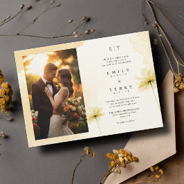 Invitación La gracia de la hora de oro, foto y Boda del monog