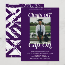 La graduación de un atleta morado se limpia de la 