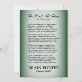 Invitación La graduación del camino no tomado