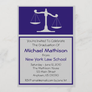 Invitación La graduación del colegio de abogados invita (las