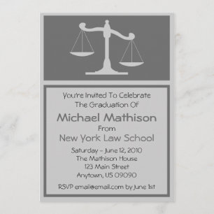 Invitación La graduación del colegio de abogados invita (las