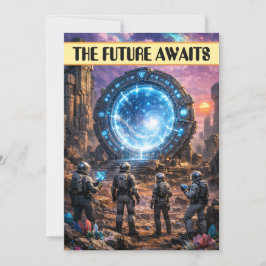 Invitación La graduación del portal del tiempo El futuro espe