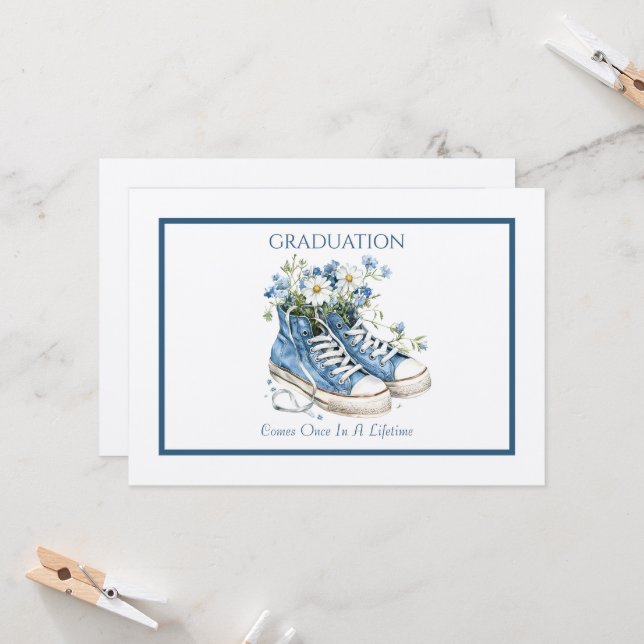 Invitación La Graduación Viene Una Vez En La Vida (Anverso/Reverso In Situ)