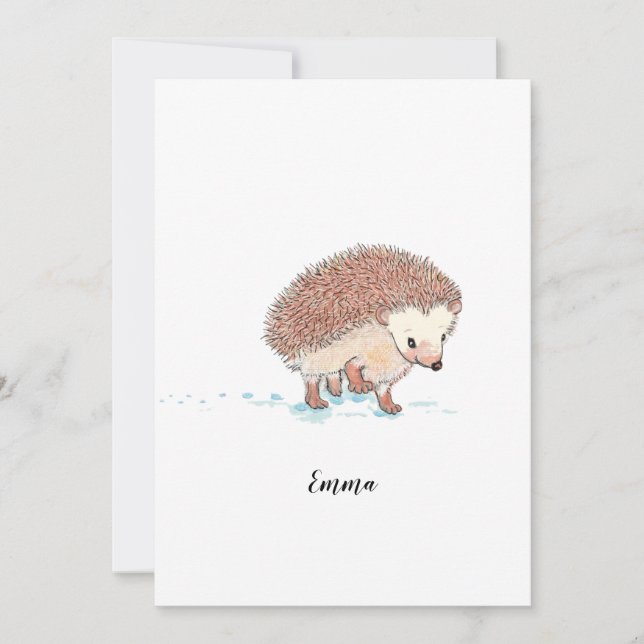 Invitación La gran aventura de Hedgehog (Anverso)