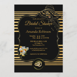 Invitación La Gran Ducha Bridal De Gatsby