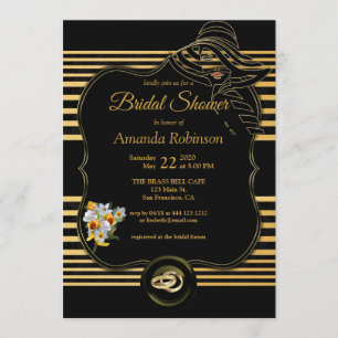 Invitación La Gran Ducha Bridal De Gatsby