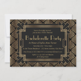Invitación La gran fiesta de la bachillerato de Gatsby de los