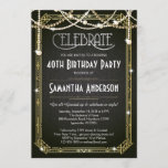 Invitación La gran invitación/el art déco del cumpleaños de<br><div class="desc">La gran invitación/el art déco del cumpleaños de Gatsby invita</div>