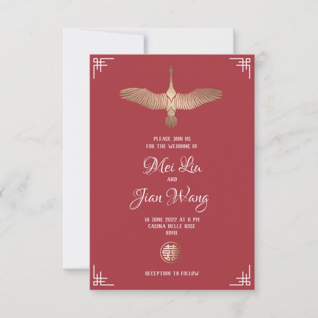 Invitación La grúa del oro (Anverso)