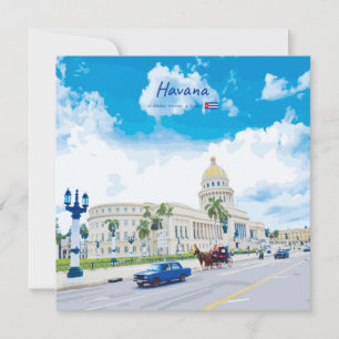 Invitación La Habana, Cuba - Alma Clásica Vintage