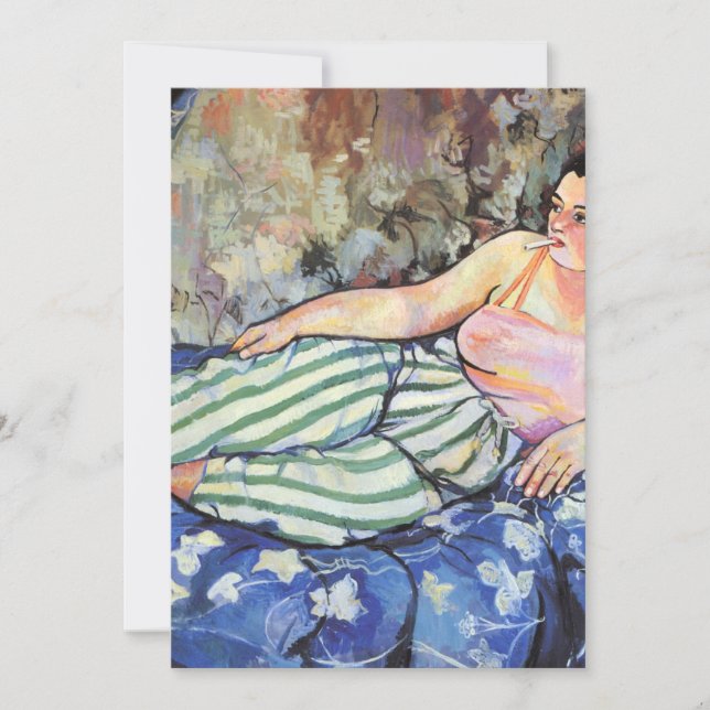 Invitación La Habitación Azul De Suzanne Valadon (Anverso)