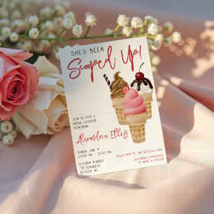 Invitación ¡La han escogido! Ice Cream Bridal Shower