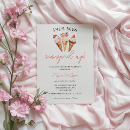 Invitación La han escogido - Ice Cream Bridal Shower