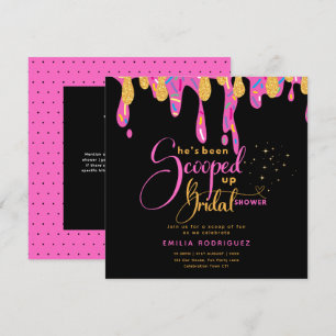 Invitación La han sacado de la ducha nupcial de helado