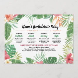 Invitación La hawaiana itineraria de la ducha nupcial