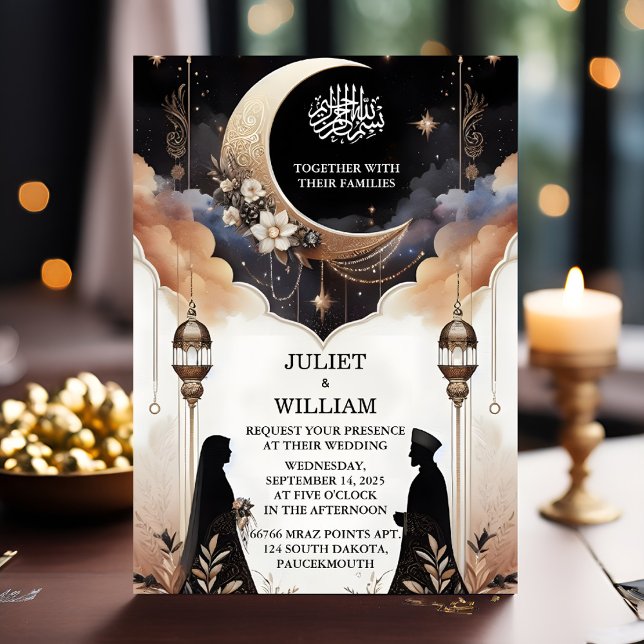 Invitación La Henna Islam Nikah Árabe Walima Boda Musulmana (Subido por el creador)