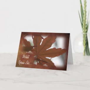 Invitación La hoja de arce japonesa será mi Groomsman