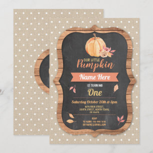 Invitación La hoja del otoño de la caída de la fiesta de