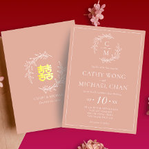 La hoja rosa polvorienta de Boho era el boda chino