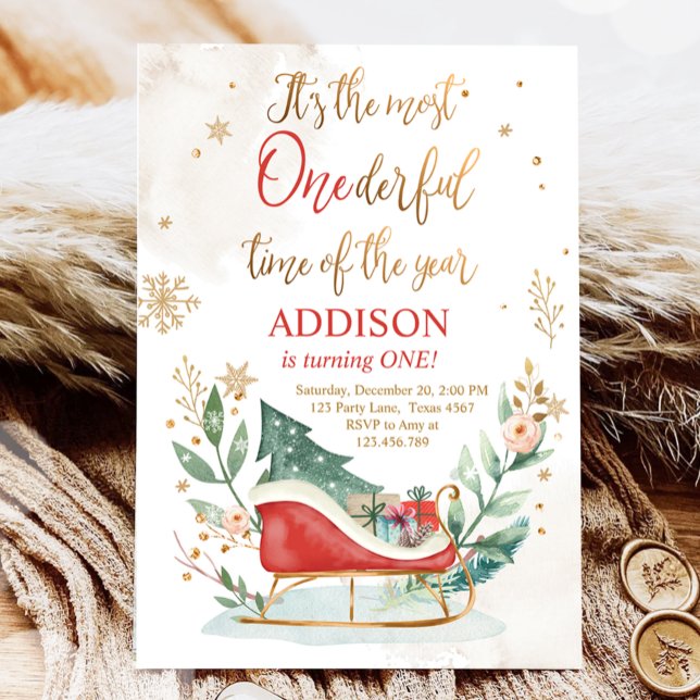 Invitación La Hora Más Maravillosa Invierno Sleigh Primer cum (Subido por el creador)