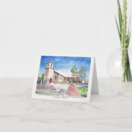 Invitación "La Iglesia de Piedra" de la carta en blanco de La
