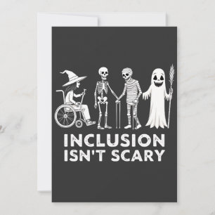 Invitación La inclusión no da miedo Profesor de Esqueleto Esp
