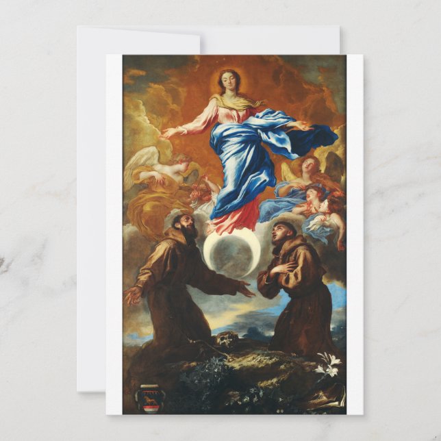Invitación La Inmaculada Concepción de la Virgen María (Anverso)