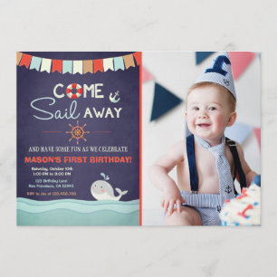 Invitación La invasión de los cumpleaños del marinero se va d