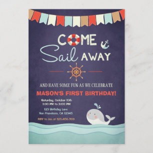 Invitación La invasión de los cumpleaños del marinero se va d