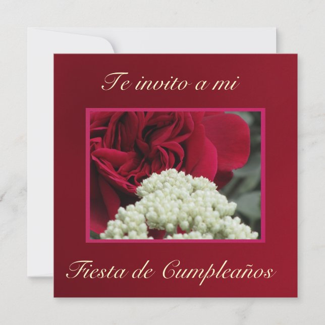 Invitación - La invitación a mi Fiesta de cumpleañ (Anverso)