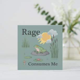Invitación La ira me consume rana estanque meme rana estilo v