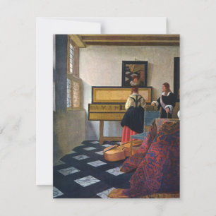 Invitación La lección de música de Johannes Vermeer (circa166